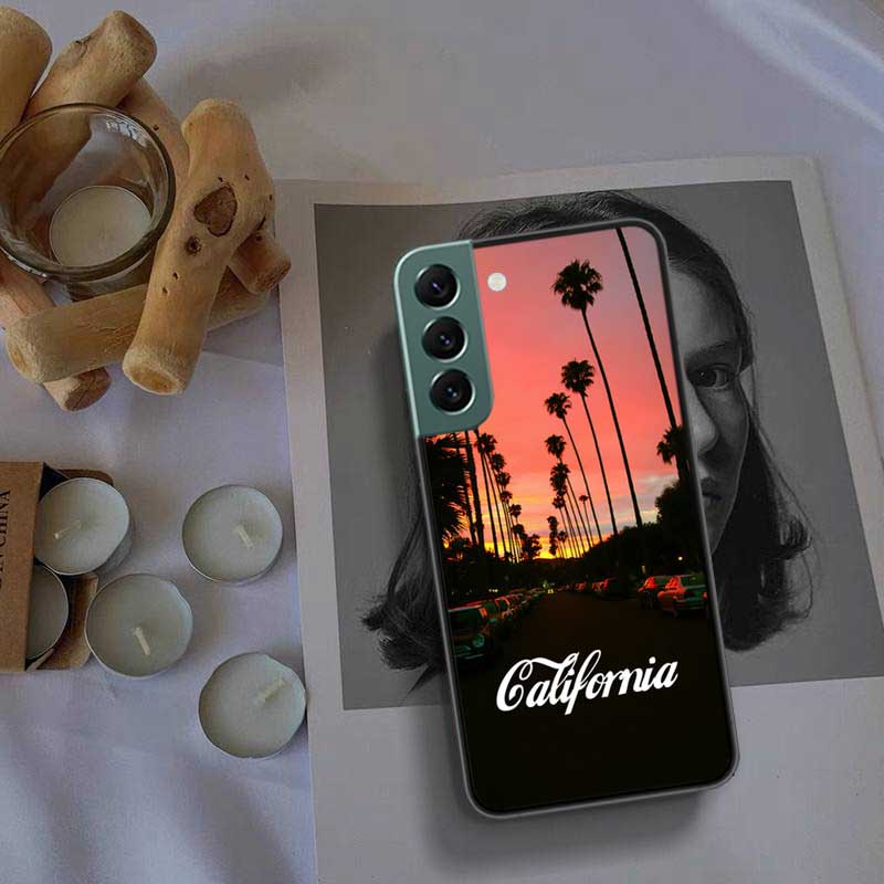 Sea Tropical Palm Trees Beach Phone Case For Samsung A16 A26 A36 A56 Galaxy A02S A12 A52S A13 A23 A33 A53 A54 A34 A24 A14 A22 A3