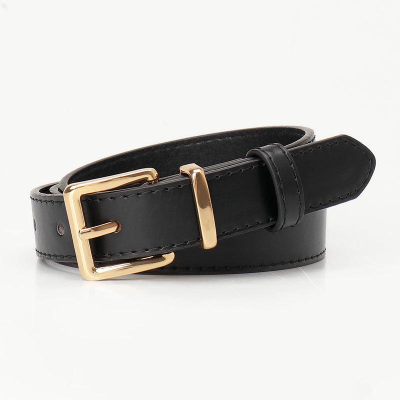 Chic High-End Women's Alloy Belt - Stylish Pin Buckle for Jeans - Versatile Student Accessory