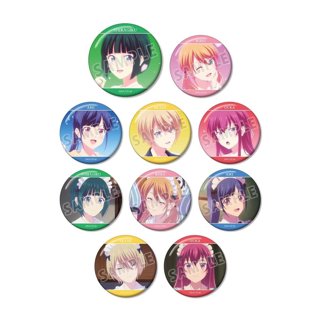 Cafe Terrace Trading Scene Badges Box Goddess' 10-piece