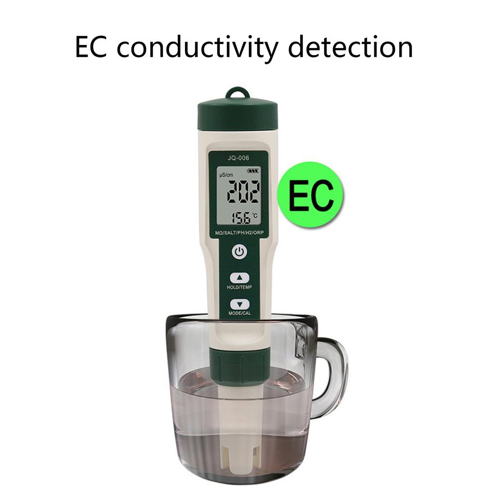 Digital Water Quality Tester 10 In 1 Multifunction Water Quantity Monitor P-H/TDS/EC/SALT/TEMP/S.G/ORP/H2/Fertile/Resist