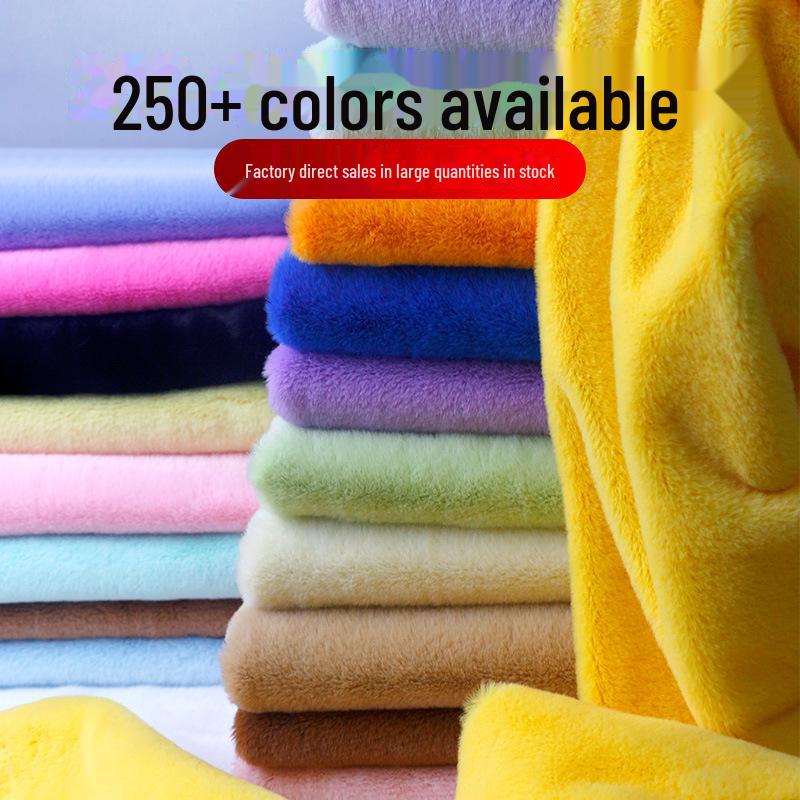 Material Pluș Iepure Rex Imitație 5mm - Opțiuni Multicolor pentru Jucării, Îmbrăcăminte, Perne