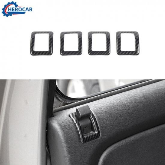

4pcs Door Lock Pin Decor Bezel Ring Trim Covers For Chevy Suburban Tahoe 2007-13
