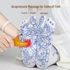 Acupoint Diagram Reflexology Socks with Acupressure Pen for Foot Massage and Health Care