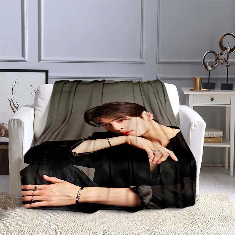 Serie Bellezza Vera Hwang in Youp Cha EunWoo Coperta di Flanella Arte Stellare Coperta Calda per Letto Camera da Letto Divano Coperta da Picnic Regalo