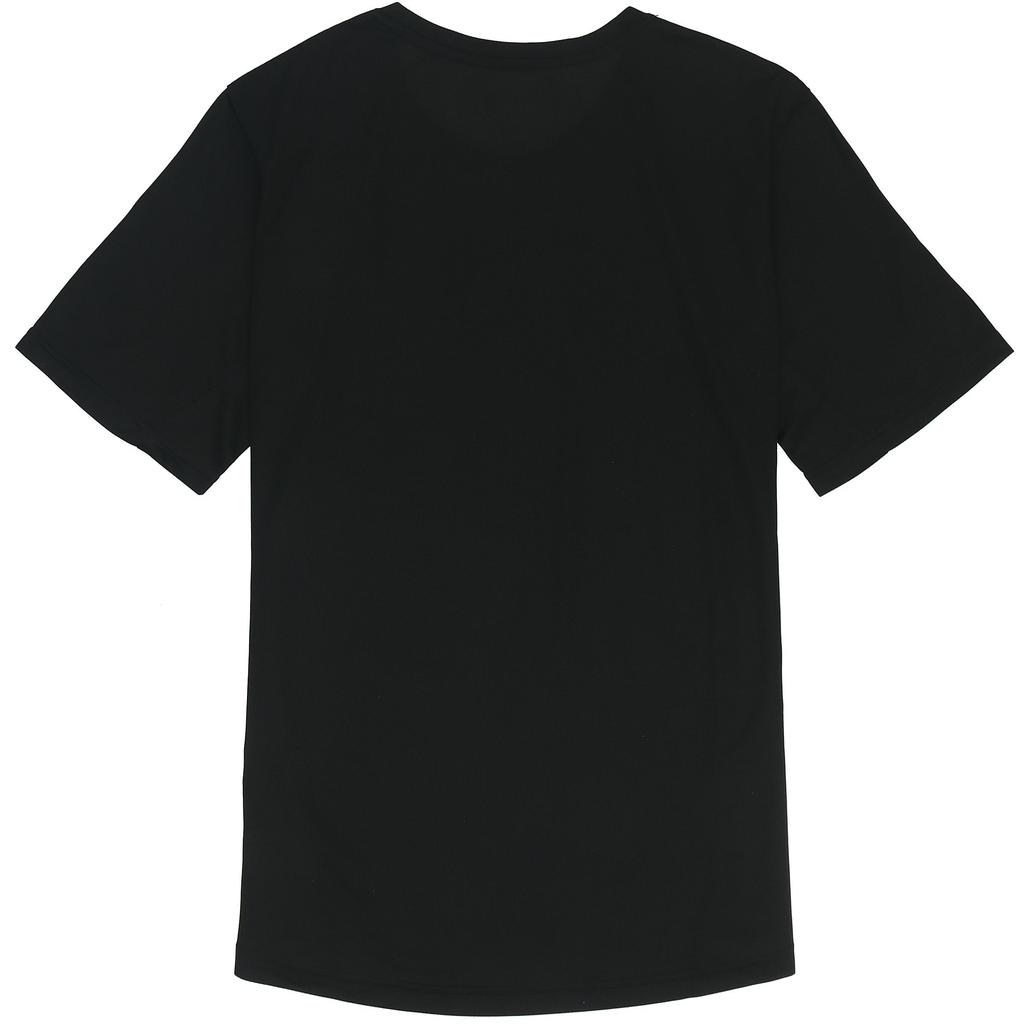 Li-Ning Plain Lightweight Quick-Dry Round Neck Short Sleeve T-Shirt Men Tops Black ATSS447-1
