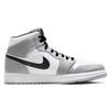 Jordan Air Jordan 1 Cushioning Slip Resistant Mid top Vintage Basketball Shoes Men's Gray White 554724-092(Team366-)