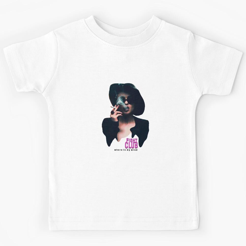 Marla Singer smoking Fight club , Where is my mind Helena Bonham Carter Kids T-Shirt 100