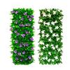 Expandable Artificial Flower Privacy Fence UV Resistant Fake Floral Ivy Screen Wall Panels Indoor Outdoor Garden Faux Greenery Backdrop Decoration