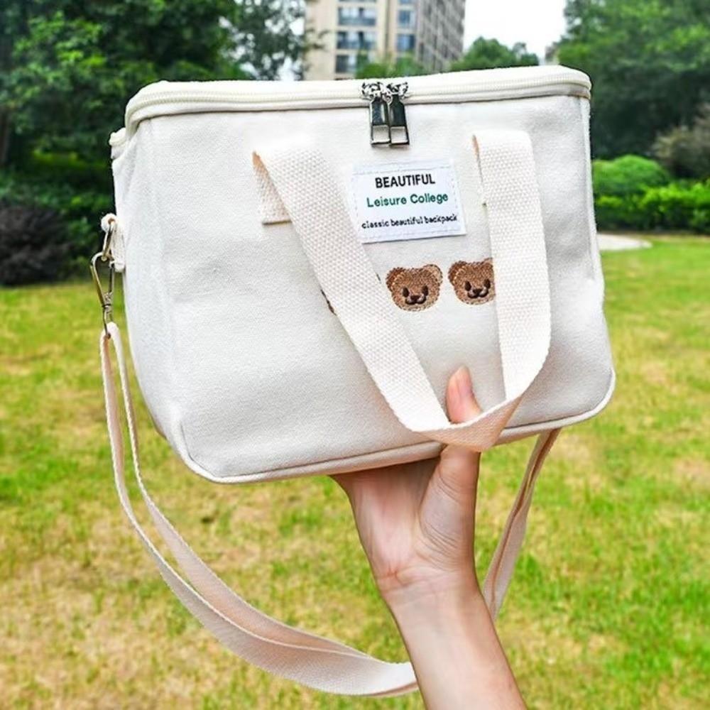 Canvas Baby Diaper Organizer Cartoon Single Shoulder Bag Women Handbag  Stroller Accessories