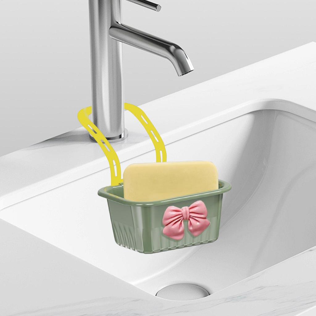 Kitchen Sink Strainer Sink Food Strainer Basket For Kitchen Faucet-Mounted Space-Saving Dishcloth Holder For Washing Vegetables