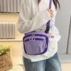 Sports Nylon Shoulder Bag Solid Color Mobile Phone Pack Quick-dry Casual Crossbody Bag  Daily