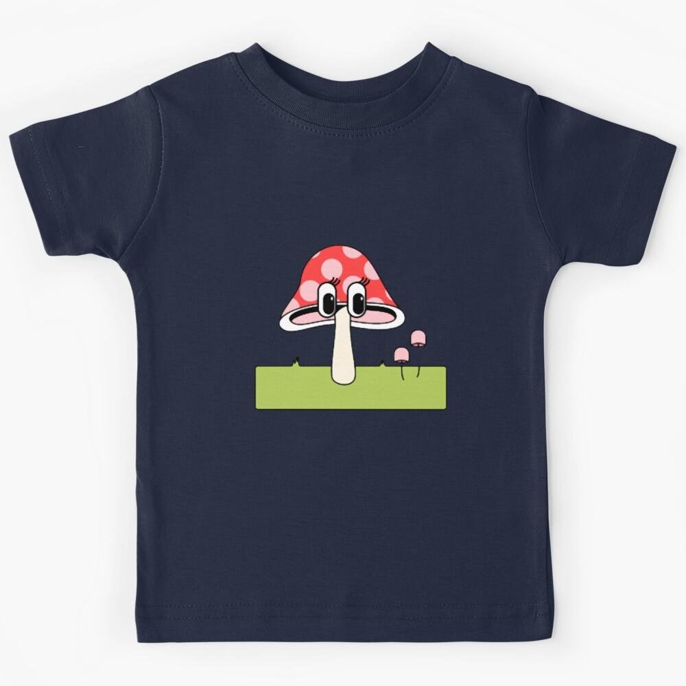 Pink Mushroom Oversized Kids T-Shirt 130