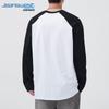 Jeanswest Men's Pure Cotton Color Block Long Sleeve T-Shirt