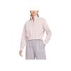 Nike Sportswear Phoenix Fleece Half Zip Crop Sweatshirt Pink White Women DQ5768-667