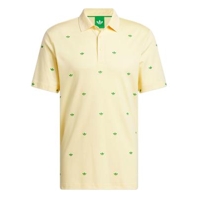 Originals Trefoil SS25 Golf Serie Mode Bequem Vielseitig Kurzarm Poloshirt Herren Oberteile Hellgelb JM8257