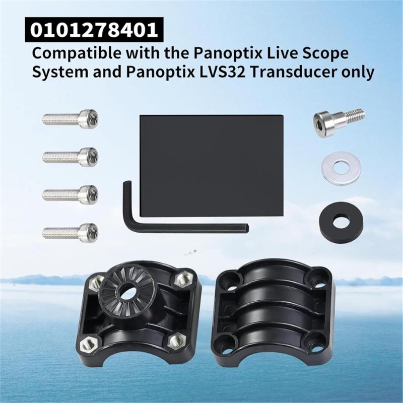 Essential Fishing Gear 0 Degree Poles Mount Fishfinder Transducer Support Marine Electronics Mount for LVS32 Placement