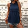2023 Fashion Summer Woman Ruffles Sleeveless Blouse Casual Loose Shirt Solid Sexy Tops Ladies Elegant Stylish Vest Blusas 26316