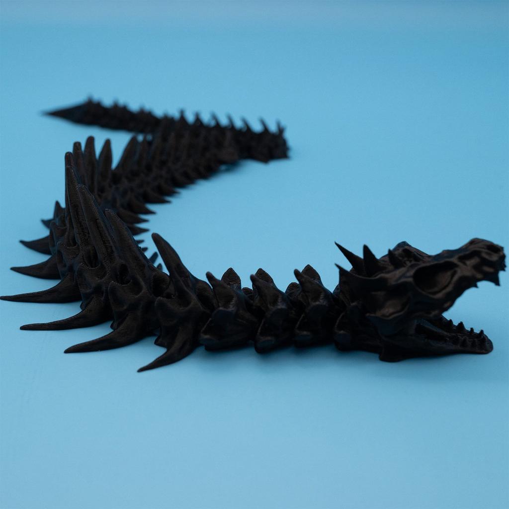 3D Printed Movable Snake Bones, Animal Bones Toys, Home, Room, Car Decoration, Desktop Ornaments, Joints Can Move, Cool 3D Printed Snake Bones Toys