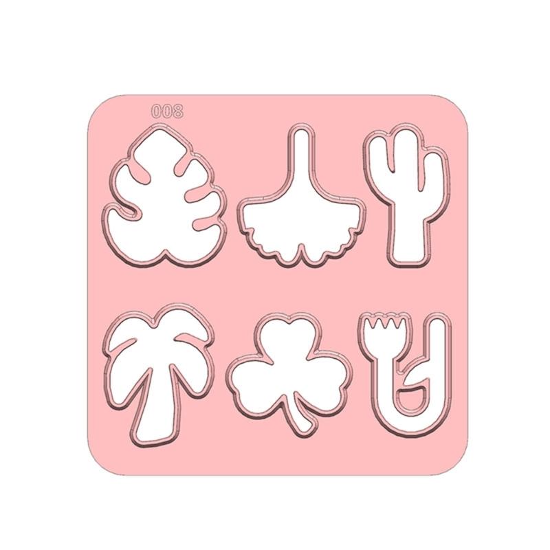 Polymer Cutters DIY Manufacturing Plastic Earrings Clay Cutters Soft Ceramics Mold Adorable Mini Jewelry Clay Cutters