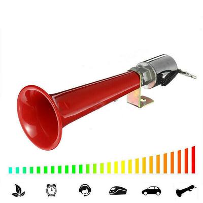 Car Air Horn Speaker 180db 12v/24v Single Tube Horn Extremely Loud Bird Chirping Air Whistle For Truck Vehicle Train Universal