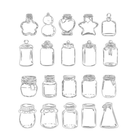 Transparent Dried Flower Bookmarks Handmade Clear Floral Bookmark Wishing Bottle Stickers Without Pressed