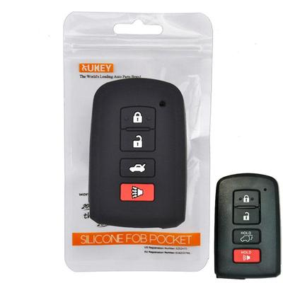 Silikon-Autoschlüsseletui für Toyota Avalon Camry Corolla Rav4 Highlander Land Cruiser Prius Tacoma Cover Keyless Remote Fob Shell