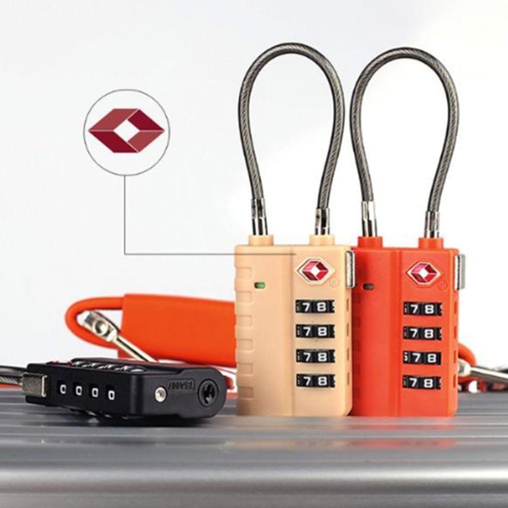 Anti-theft Customs Password Lock TSA Suitcase Luggage Coded Lock Cabinet Padlock  for Travel