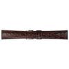 Mimosa Watch Band RA Embossed Crocodile 20mm Dark Brown