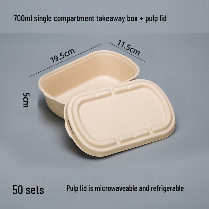 Disposable Compartmented Paper Meal Prep Container