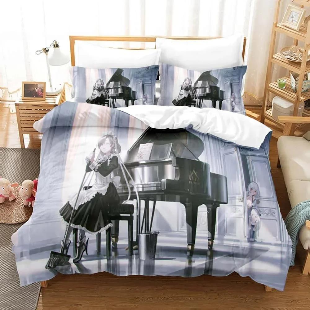 3D Print Anime - Azur Lane Bedding Set Single Twin Full Queen King Size Bed Set Adult Kid Bedroom Duvet Cover Sets Home Textiles
