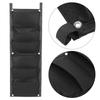6 Pockets Vertical Plant Grow Bags Container Wall Hanging Planter for Outdoor GardenBlack