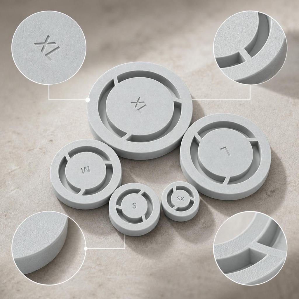 5 Pieces Clay Base Aligner Centering for Hobby Potters