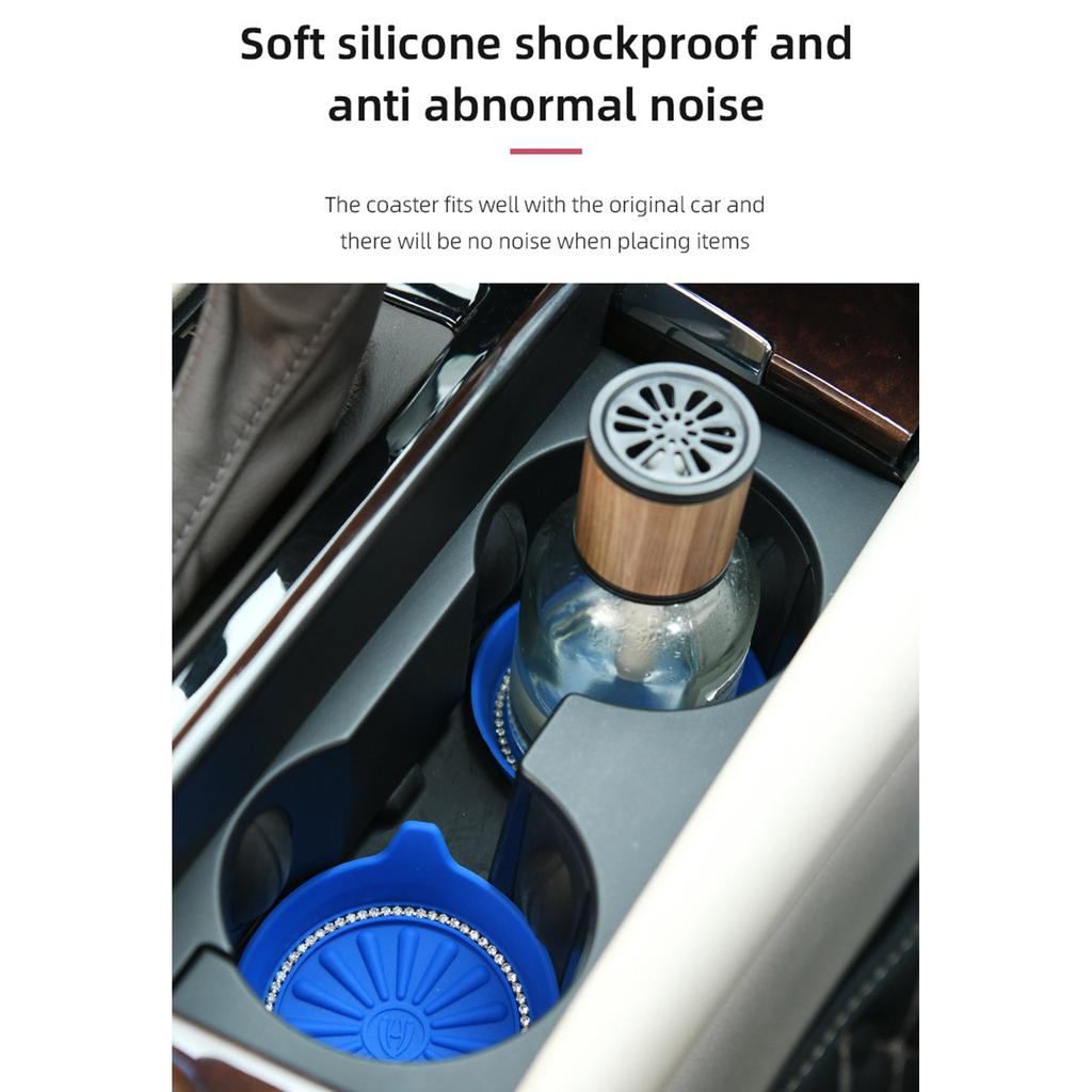 Car Cup Coaster Univerzální Automotive Vodotěsné Protiskluzové držáky pohárů Sift-Proof Držák rozlitých tekutin Příslušenství do auta