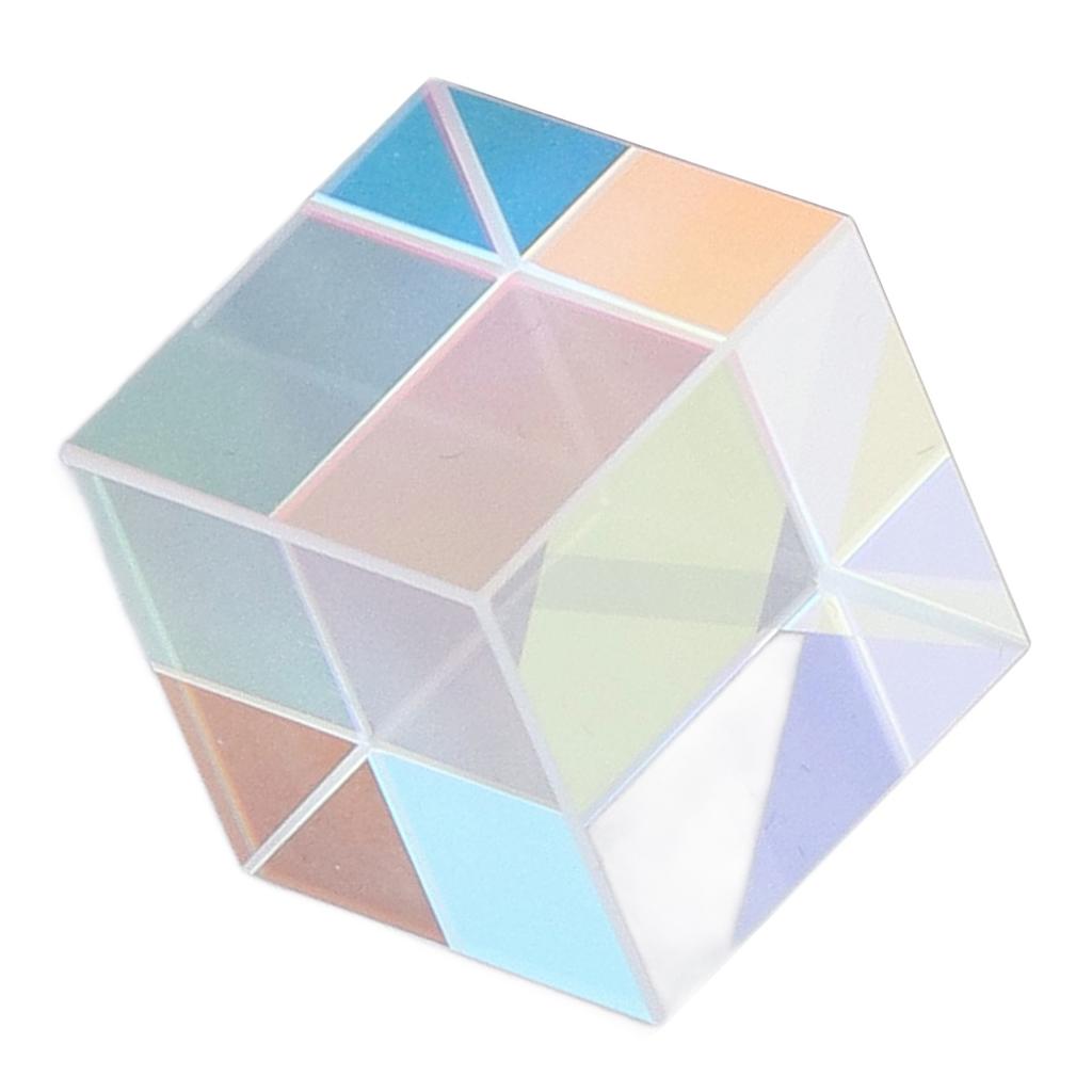 Dichroic   Prism Colorful Glass   Prism for Physics Tching Resrch Decoration Art Education