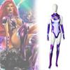 Titans Starfire Teen Cosplay Jumpsuit Superhero Adult Kids Costumes Halloween