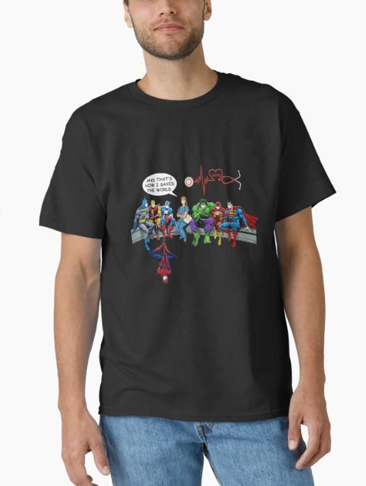 And That s How I Saved The World Classic T-Shirt S разноцветный
