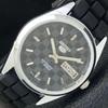 AUTOMATIC SEIKO 5 JAPAN MENS 6309A REFURBISHED BLACK COLOR DIAL WATCH A440315-4 Sk-a440315