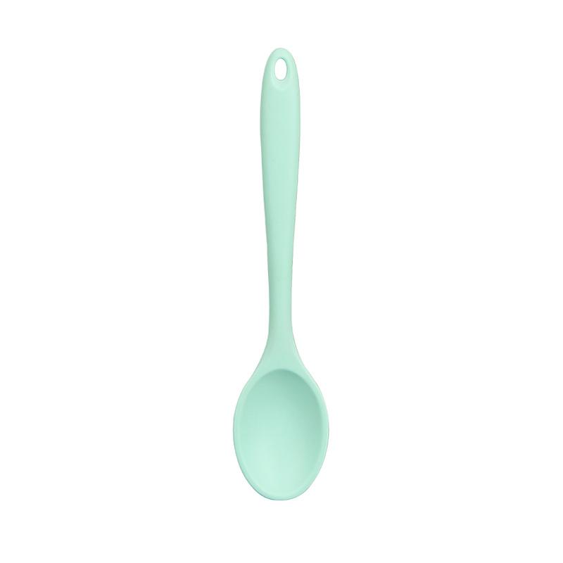 1pc Silicone Small Soup Spoon, Meal Spoon, Kitchen Cutlery, Kitchen Tools