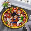 Runder Teppich für Wohnzimmer Teppiche Schlafzimmer Kinder Teppich Badezimmermatte 3D Dragon Ball Goku Druck Bodenmatte Kinderzimmer Teppich