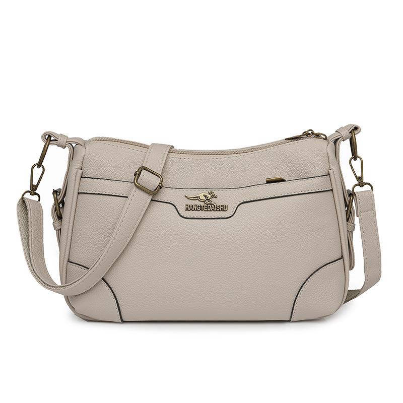 Jednobarevná taška přes rameno Dámská crossbody taška Taška pro středněvěkou matku