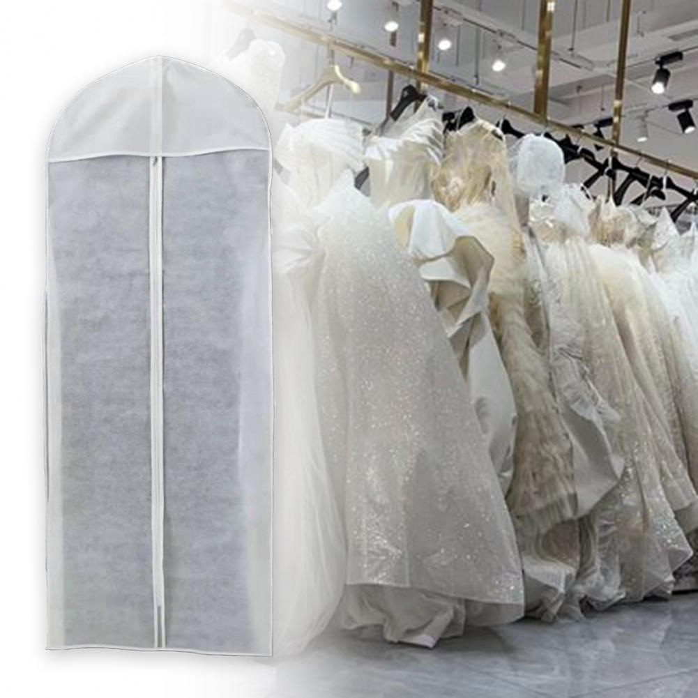 Kleideraufbewahrungstasche Durchsichtige Brautkleid Staubschutzhülle Hohe Kapazität Langer Kleiderhülle Brautkleid Schutzhülle