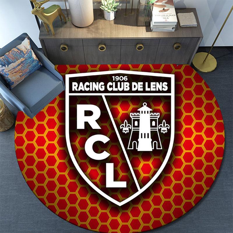 Racing Club De Lens2,Round Area Rug,Carpet Rug for Living Room Bedroom Sofa Playroom Decor,Non-slip Floor Mat