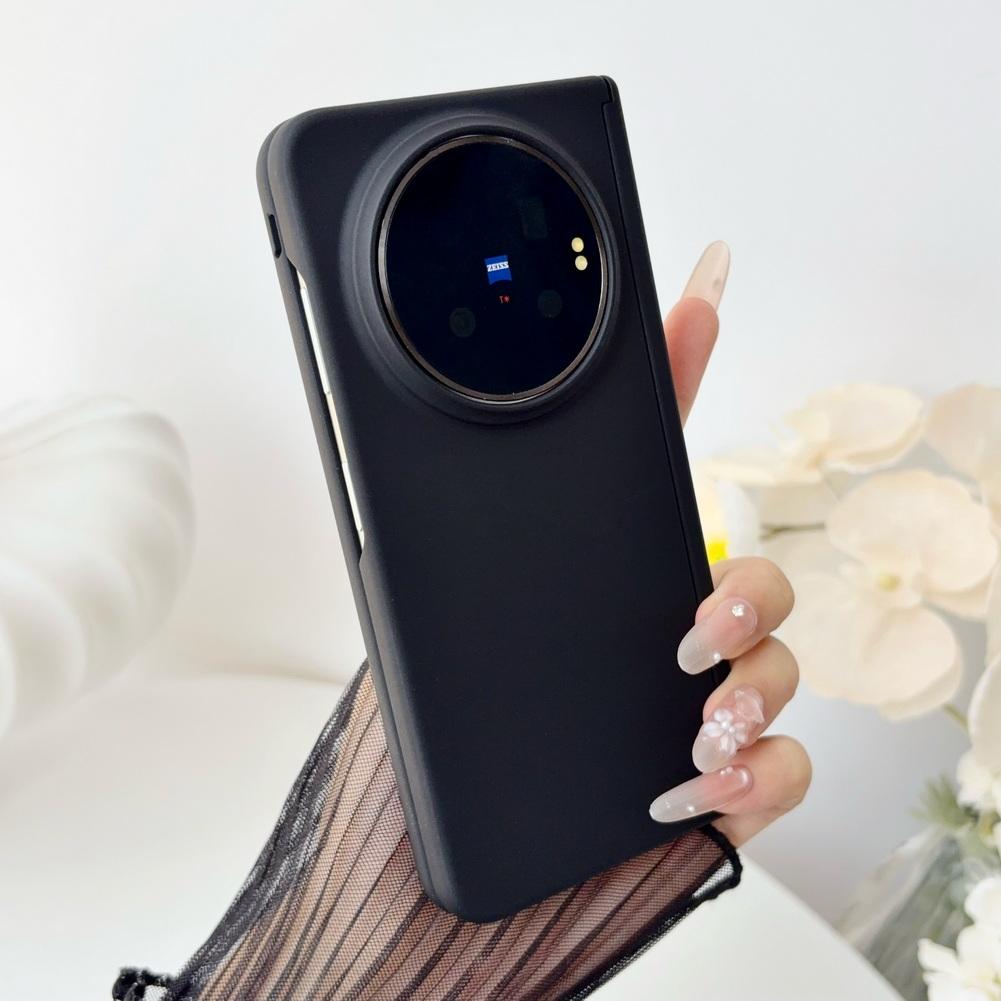 Skin-friendly Solid Color Phone Case For VIVO X Fold 6 vivo x fold 5 3 pro Magnetic Central Axis with Front Frame Back Cover