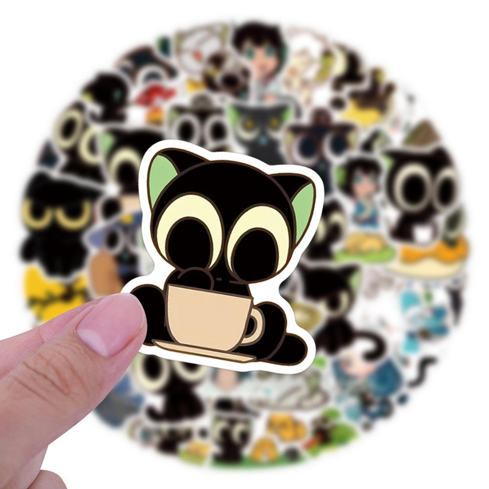 60 Cartoon Anime Luo Xiaohei Zhan Ji Waterproof Stickers for Journals, Water Bottles, and Computers