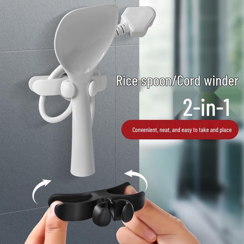 

Upgraded Kitchen Appliance Cord Organizer & Spoon Holder Kitchen Cord Organizer - 1 Pack [White]