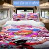 Cartoon character theme Pattern Bedding,Quilt Set Quilt Cover Pillowcase Home Birthday Gift (1*duvet cover+2*pillowcase,without core)XSJT0917373