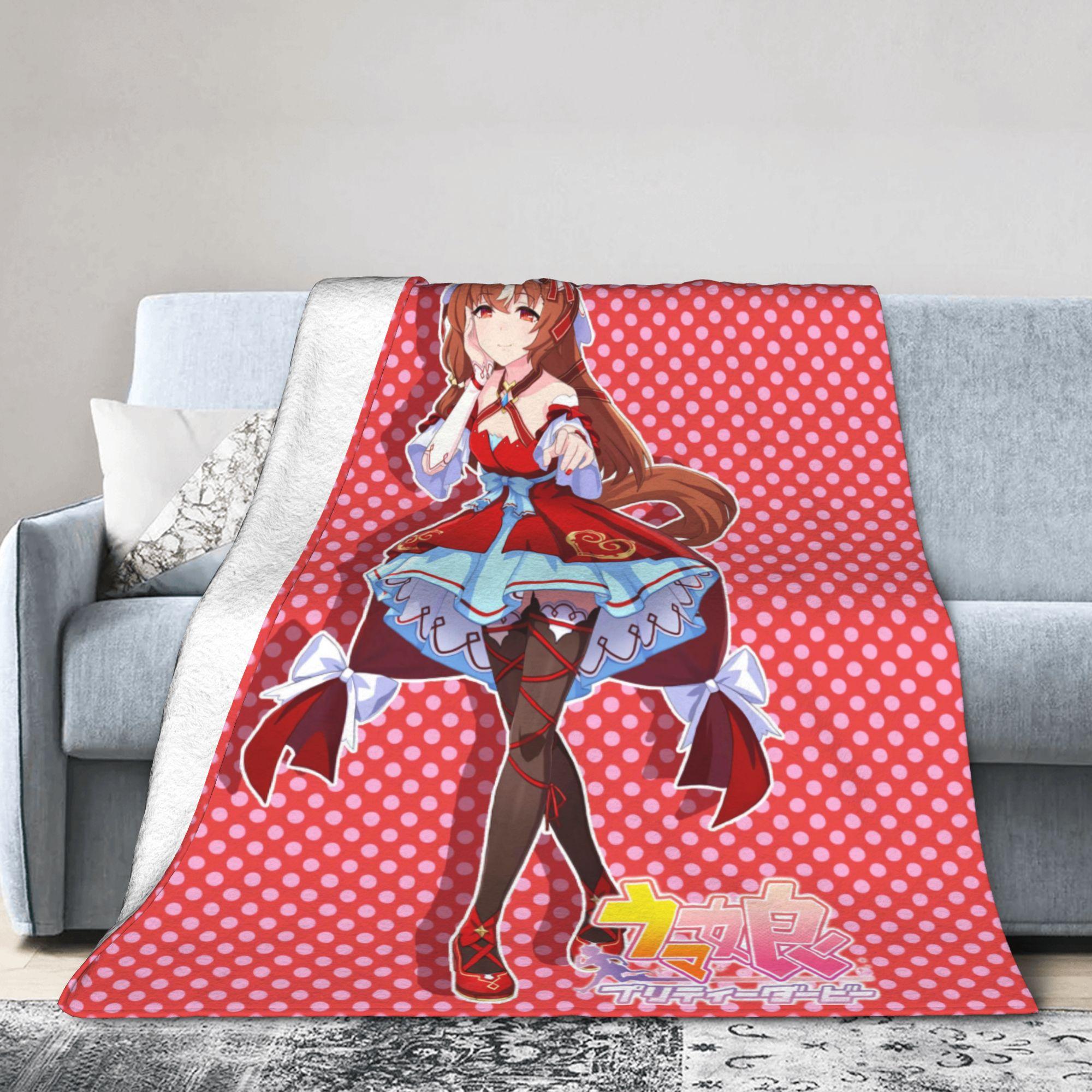 Loves Only You UmaMusume Pretty Derby Плюшевый плед Детский Фланелевый Плед для Гостиной Теплый Качественный Покрывало Идея для Подарка 30x40in