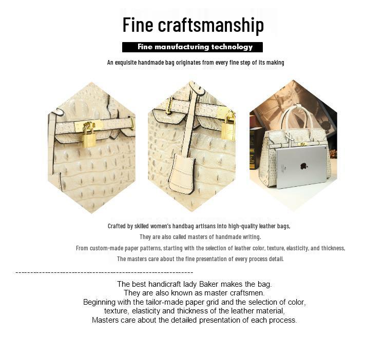 Europäische & Amerikanische Krokodilmuster Platin Handtasche: Groß, Hartleder, Stilvoll für Frauen