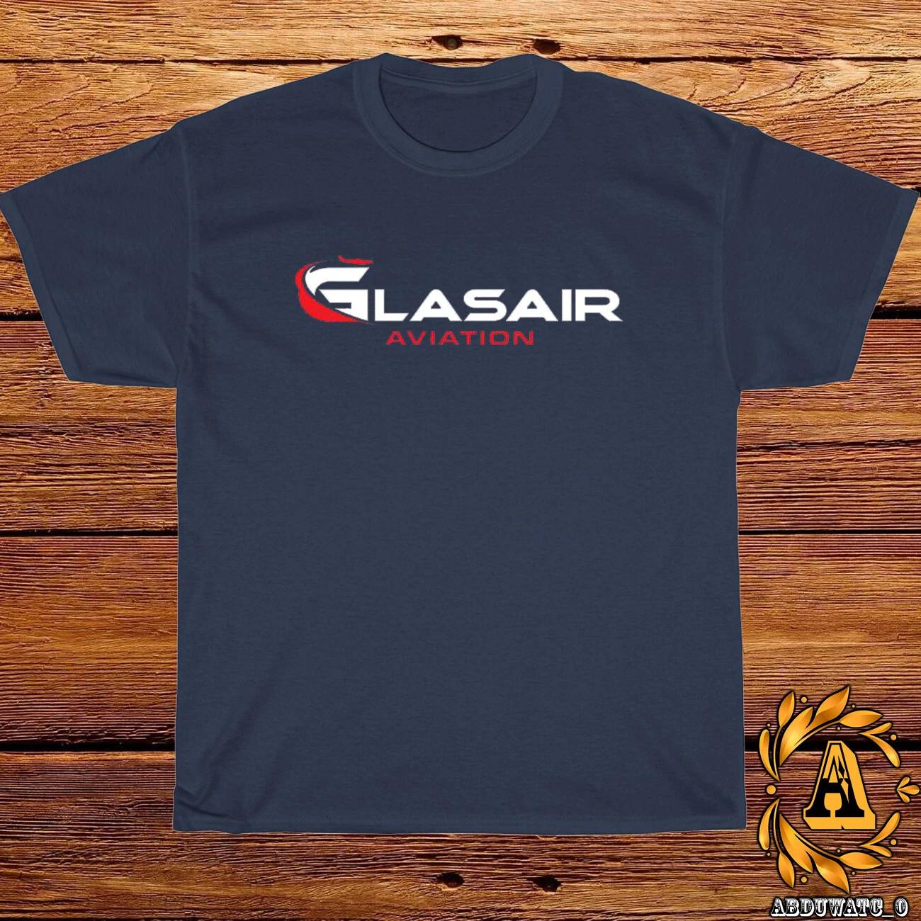 New Glasair Aviation Company Logo Black/ Grey/ White/ Navy T-Shirt S-5XL M