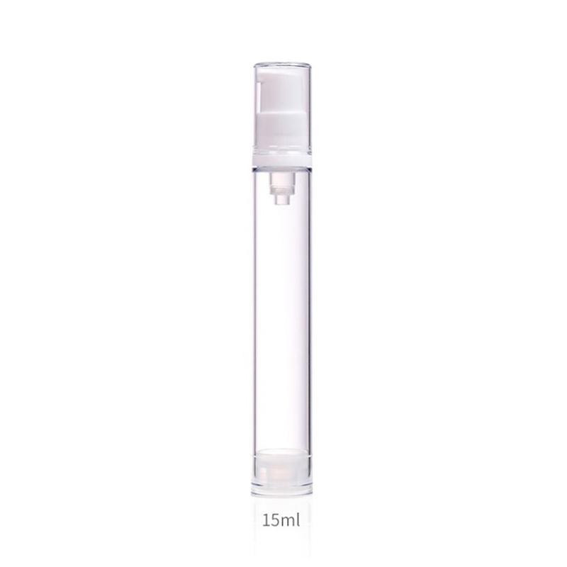 1Pc 5/10/15Ml Empty Airless Vacuum Pump Bottle Refillable Plastic Lotion Travel